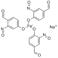 CAS#: 52970-22-6, Sodium (OC-6-22)-Tris(4-Hydroxy-3-Nitrosobenzaldehydato-N3,O4)-Ferrate(1-)