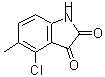 CAS#: 53003-18-2, 4-Chloro-5-Methyl-Indoline-2,3-Dione