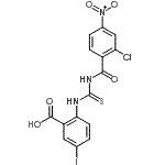 CAS 登录号：530128-20-2， 2-{[(2-氯-4-硝基苯甲酰)硫代氨基甲酰]氨基}-5-碘苯甲酸