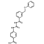 CAS#: 530137-66-7, 4-({[3-(Phenoxymethyl)Benzoyl]Carbamothioyl}Amino)Benzoic Acid