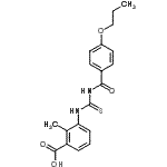 CAS#: 530139-00-5, 2-Methyl-3-{[(4-Propoxybenzoyl)Carbamothioyl]Amino}Benzoic Acid