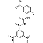 CAS#: 530146-17-9, 4-Chloro-3-{[(3,5-Dinitrobenzoyl)Carbamothioyl]Amino}Benzoic Acid