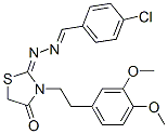 CAS#: 53068-37-4, 4-Chlorobenzaldehyde [3-[2-(3,4-Dimethoxyphenyl)Ethyl]-4-Oxothiazolidin-2-Ylidene]Hydrazone