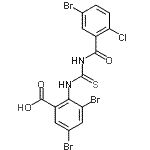 CAS#: 531532-45-3, 3,5-Dibromo-2-{[(5-Bromo-2-Chlorobenzoyl)Carbamothioyl]Amino}Benzoic Acid