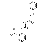 CAS#: 531540-54-2, 5-Iodo-2-{[(Phenoxyacetyl)Carbamothioyl]Amino}Benzoic Acid