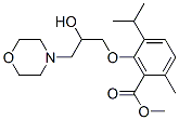CAS#: 53206-84-1, 3-(2-Hydroxy-3-Morpholinopropoxy)-p-Cymene-2-Carboxylic Acid Methyl Ester