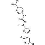 CAS 登录号：532407-74-2， 4-({[5-(2,5-二氯苯基)-2-糠酰]硫代氨基甲酰}氨基)苯甲酸