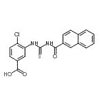 CAS 登录号：532415-85-3， 4-氯-3-[(2-萘甲酰硫代氨基甲酰)氨基]苯甲酸