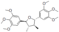 CAS 登录号：53250-50-3， (2S,3S,4S,5S)-3,4-二甲基-2,5-二(3,4,5-三甲氧基苯基)四氢呋喃