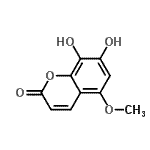 CAS 登录号：53269-07-1， 7,8-二羟基-5-甲氧基-2H-苯并吡喃-2-酮
