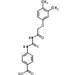 CAS#: 532957-21-4, 4-({[(3,4-Dimethylphenoxy)Acetyl]Carbamothioyl}Amino)Benzoic Acid