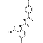 CAS#: 532978-32-8, 2-{[(4-Fluorobenzoyl)Carbamothioyl]Amino}-5-Iodobenzoic Acid