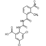 CAS#: 532981-36-5, 3,5-Dichloro-2-{[(2-Methyl-3-Nitrobenzoyl)Carbamothioyl]Amino}Benzoic Acid