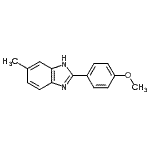 CAS 登录号：53314-16-2， 2-(4-甲氧基苯基)-6-甲基-1H-苯并咪唑