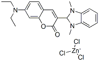 CAS#: 53350-83-7, 2-(7-(Diethylamino)-2-oxo-2H-1-benzopyran-3-yl)-1,3-dimethyl-1H-benzimidazole trichlorozincate