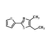 CAS#: 533886-00-9, 5-Ethyl-4-Methyl-2-(2-Thienyl)-1,3-Thiazole
