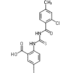 CAS#: 533918-82-0, 2-{[(2-Chloro-4-Methylbenzoyl)Carbamothioyl]Amino}-5-Iodobenzoic Acid