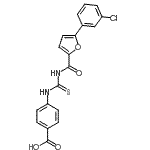 CAS#: 533922-31-5, 4-({[5-(3-Chlorophenyl)-2-Furoyl]Carbamothioyl}Amino)Benzoic Acid