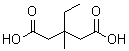 CAS 登录号：5345-01-7， 3-乙基-3-甲基戊二酸