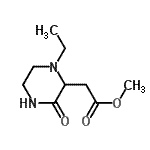 CAS 登录号：534603-32-2， 甲基(1-乙基-3-氧代-2-哌嗪基)乙酸酯