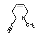 CAS#: 53516-29-3, 1-Methyl-1,2,3,6-Tetrahydro-2-Pyridinecarbonitrile