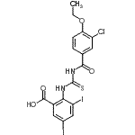 CAS#: 535944-56-0, 2-{[(3-Chloro-4-Ethoxybenzoyl)Carbamothioyl]Amino}-3,5-Diiodobenzoic Acid