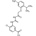 CAS#: 535948-61-9, 4-Chloro-3-({[(2-Isopropyl-5-Methylphenoxy)Acetyl]Carbamothioyl}Amino)Benzoic Acid