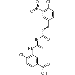 CAS#: 535963-92-9, 4-Chloro-3-({[3-(4-Chloro-3-Nitrophenyl)Acryloyl]Carbamothioyl}Amino)Benzoic Acid