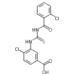 CAS 登录号：535978-55-3， 4-氯-3-{[(2-氯苯甲酰基)硫代氨基甲酰]氨基}苯甲酸