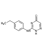 CAS 登录号：535981-34-1， 3-[(4-乙基苯基)氨基]-1,2,4-三嗪-5(2H)-酮
