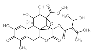 CAS#: 53663-02-8, 13,20-Epoxy-2,11beta,12alpha-Trihydroxy-15beta-[[2-(1-Hydroxyethyl)-3-Methyl-1-Oxo-2-Butenyl]Oxy]-3,16-Dioxopicrasa-1,4-Dien-21-Oic Acid Methyl Ester