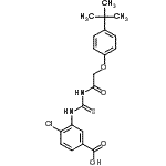CAS#: 536977-88-5, 4-Chloro-3-[({[4-(2-Methyl-2-Propanyl)Phenoxy]Acetyl}Carbamothioyl)Amino]Benzoic Acid
