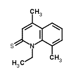 CAS#: 53761-65-2, 1-Ethyl-4,8-Dimethyl-2(1H)-Quinolinethione