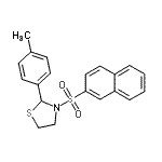 CAS#: 537678-06-1, 2-(4-Methylphenyl)-3-(2-Naphthylsulfonyl)-1,3-Thiazolidine