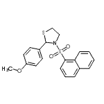 CAS#: 537678-19-6, 2-(4-Methoxyphenyl)-3-(1-Naphthylsulfonyl)-1,3-Thiazolidine