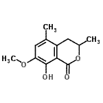 CAS#: 538376-75-9, 8-Hydroxy-7-Methoxy-3,5-Dimethyl-3,4-Dihydro-1H-Isochromen-1-One