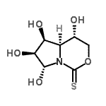 CAS#: 539020-82-1, (4S,4aR,5S,6S,7R)-4,5,6,7-Tetrahydroxyhexahydropyrrolo[1,2-c][1,3]Oxazine-1-Thione