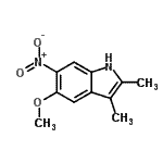 CAS#: 53918-83-5, 5-Methoxy-2,3-Dimethyl-6-Nitro-1H-Indole