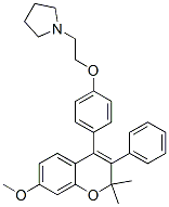 CAS#: 53996-41-1, 1-[2-[4-(2,2-Dimethyl-7-Methoxy-3-Phenyl-2H-1-Benzopyran-4-Yl)Phenoxy]Ethyl]Pyrrolidine