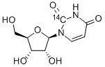 CAS#: 54-23-9, Uridine-2-14C