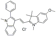 CAS#: 54060-93-4, 5-Methoxy-1,3,3-Trimethyl-2-[2-(1-Methyl-2-Phenyl-1H-Indol-3-Yl)Vinyl]-3H-Indolium Chloride
