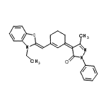 CAS#: 54118-05-7, (4Z)-4-{3-[(Z)-(3-Ethyl-1,3-Benzothiazol-2(3H)-Ylidene)Methyl]-2-Cyclohexen-1-Ylidene}-5-Methyl-2-Phenyl-2,4-Dihydro-3H-Pyrazol-3-One