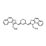 CAS#: 54118-21-7, 1-Ethyl-2-[(E)-{3-[(Z)-(1-Ethylnaphtho[1,2-d][1,3]Thiazol-2(1H)-Ylidene)Methyl]-2-Cyclohexen-1-Ylidene}Methyl]Naphtho[1,2-d][1,3]Thiazol-1-Ium Iodide