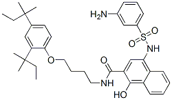 CAS#: 54178-94-8, 4-[[(3-Aminophenyl)Sulfonyl]Amino]-N-[4-[2,4-Bis(1,1-Dimethylpropyl)Phenoxy]Butyl]-1-Hydroxy-2-Naphthalenecarboxamide