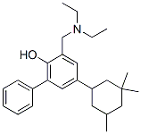 CAS 登录号：5428-85-3， 2-(二乙基氨基甲基)-6-苯基-4-(3,3,5-三甲基环己基)苯酚