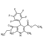 CAS # 54280-71-6, Diethyl 2,6-Dimethyl-4-(Pentafluorophenyl)-1,4-Dihydro-3,5-Pyridinedicarboxylate