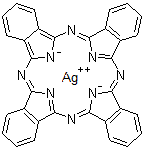 CAS 登录号：54388-56-6， [29H,31H-酞菁根(2-)-kappa<sup>2</sup>N<sup>29</sup>,N<sup>31</sup>]银