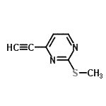 CAS 登录号：544675-64-1， 4-乙炔基-2-(甲硫基)嘧啶