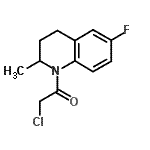 CAS 登录号：544692-44-6， 2-氯-1-(6-氟-2-甲基-3,4-二氢-1(2H)-喹啉基)乙酮