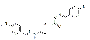 CAS#: 5447-25-6, N-[(4-Dimethylaminophenyl)Methylideneamino]-2-[[(4-Dimethylaminophenyl )Methylideneamino]Carbamoylmethylsulfanyl]Acetamide